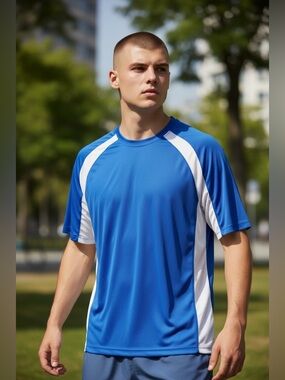 Sport Tek dry fit men’s shirt size L